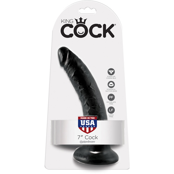 King Cock 7" Cock Black
