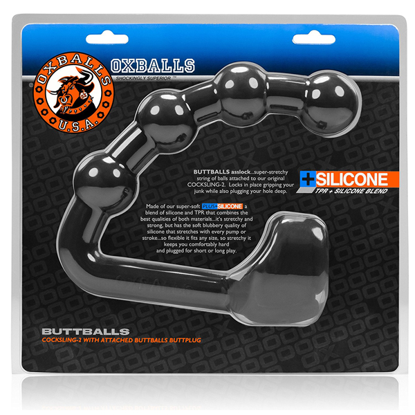 Buttballs Asslock & Cocksling Black Ice